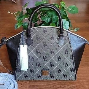 DOONEY & BOURKE Sydney Logo Leather Dome Satchel